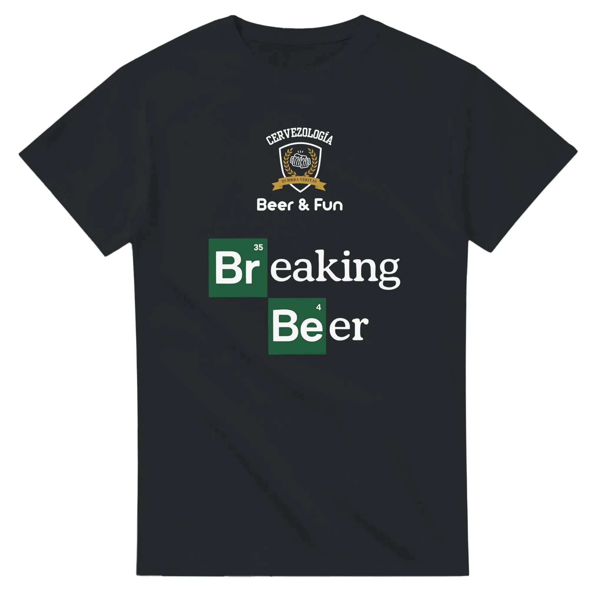 Camiseta cervecera manga corta Camiseta Breaking beer  cervezología