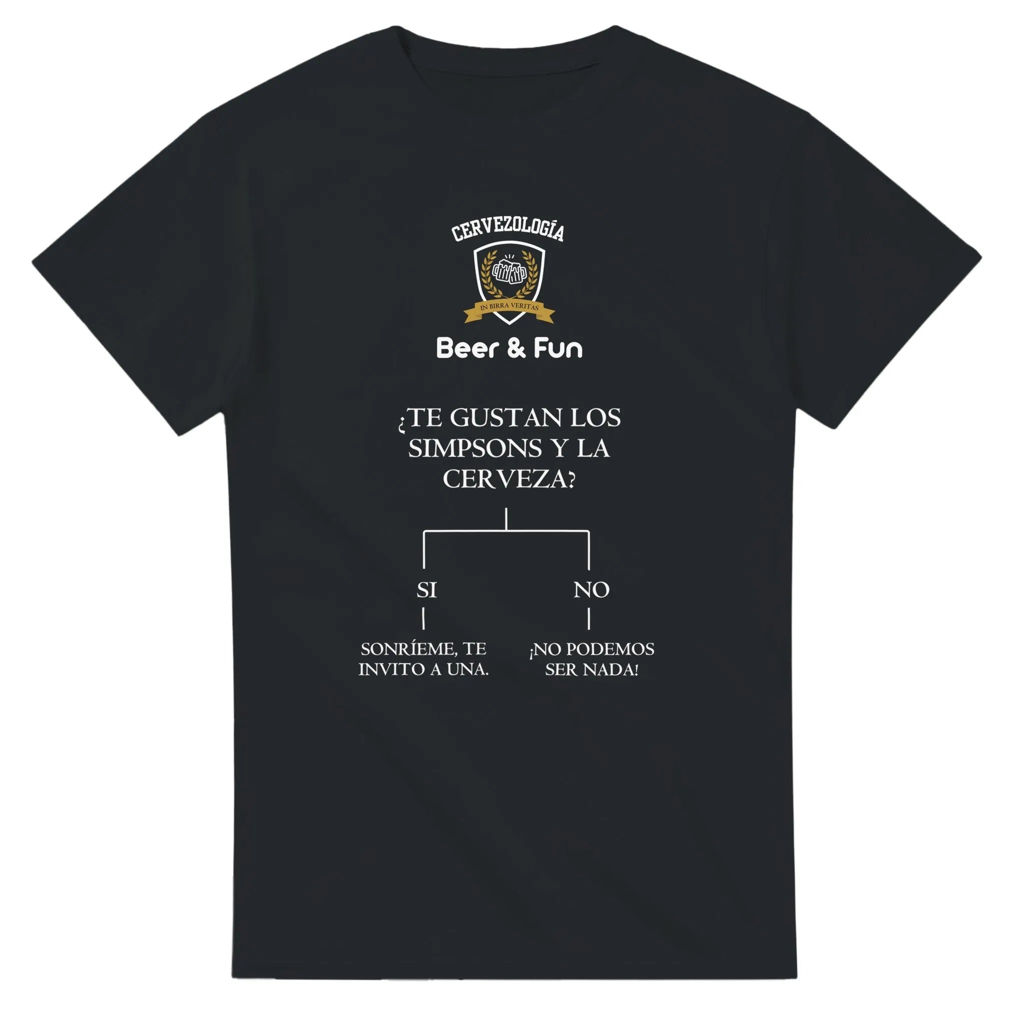 Camiseta cervecera manga corta Dilema  cervezología