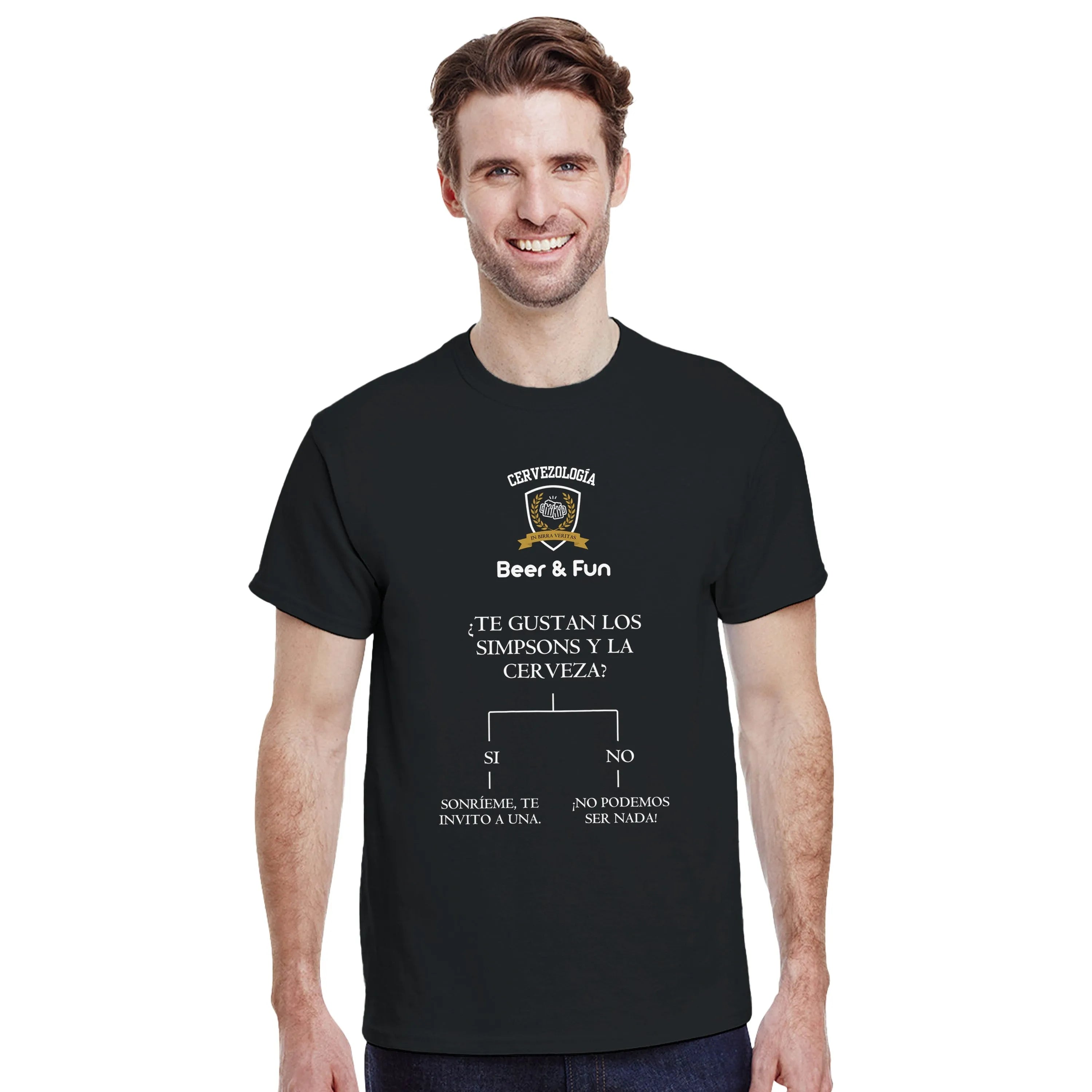 Camiseta cervecera manga corta Dilema  cervezología