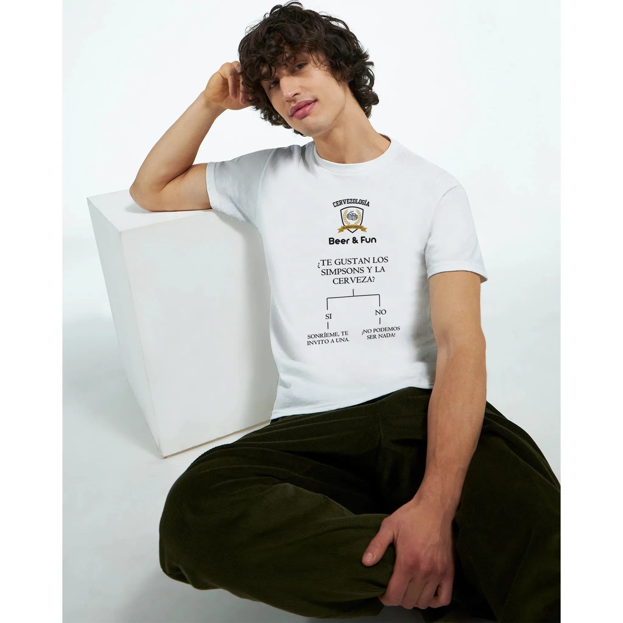 Camiseta cervecera manga corta Dilema  cervezología