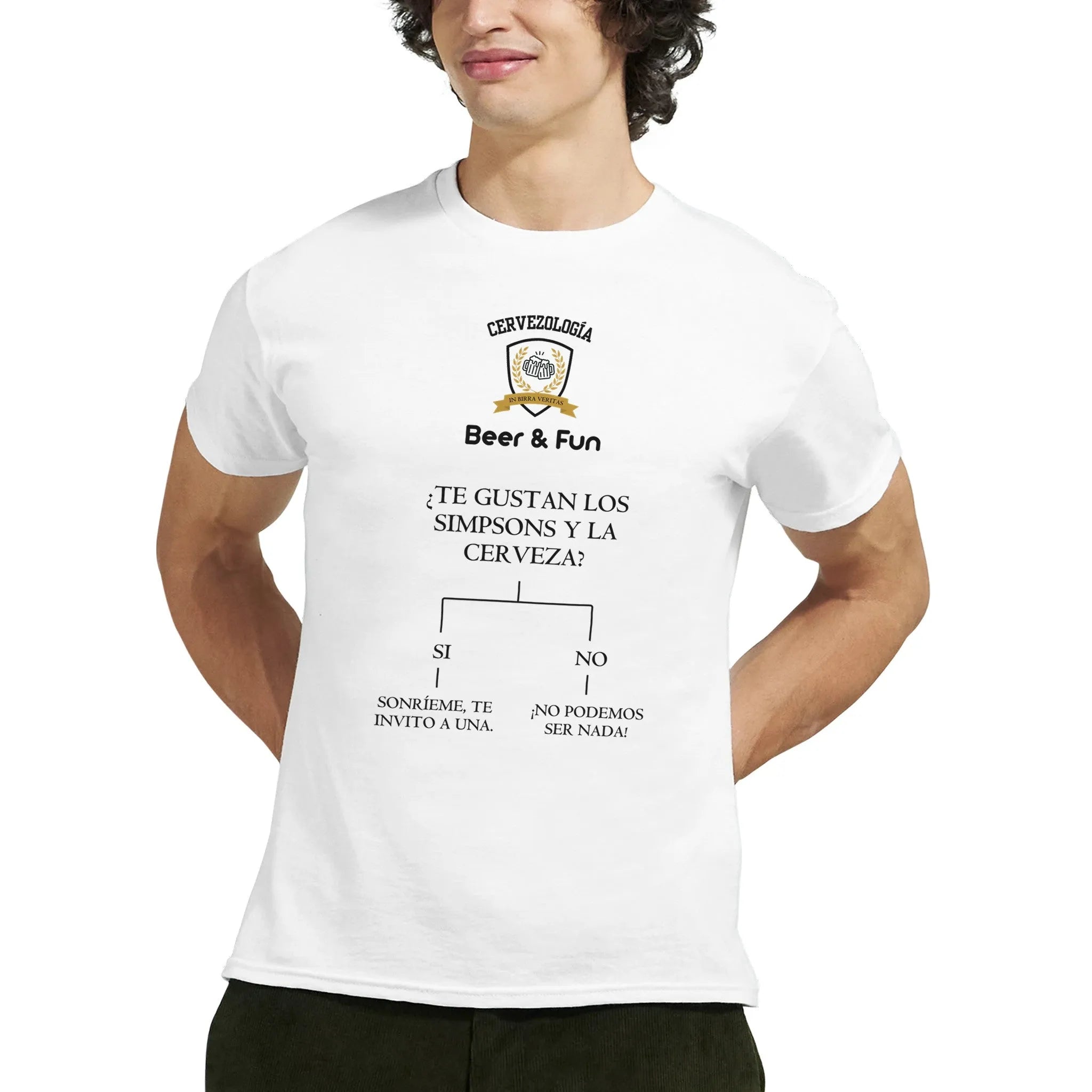 Camiseta cervecera manga corta Dilema  cervezología