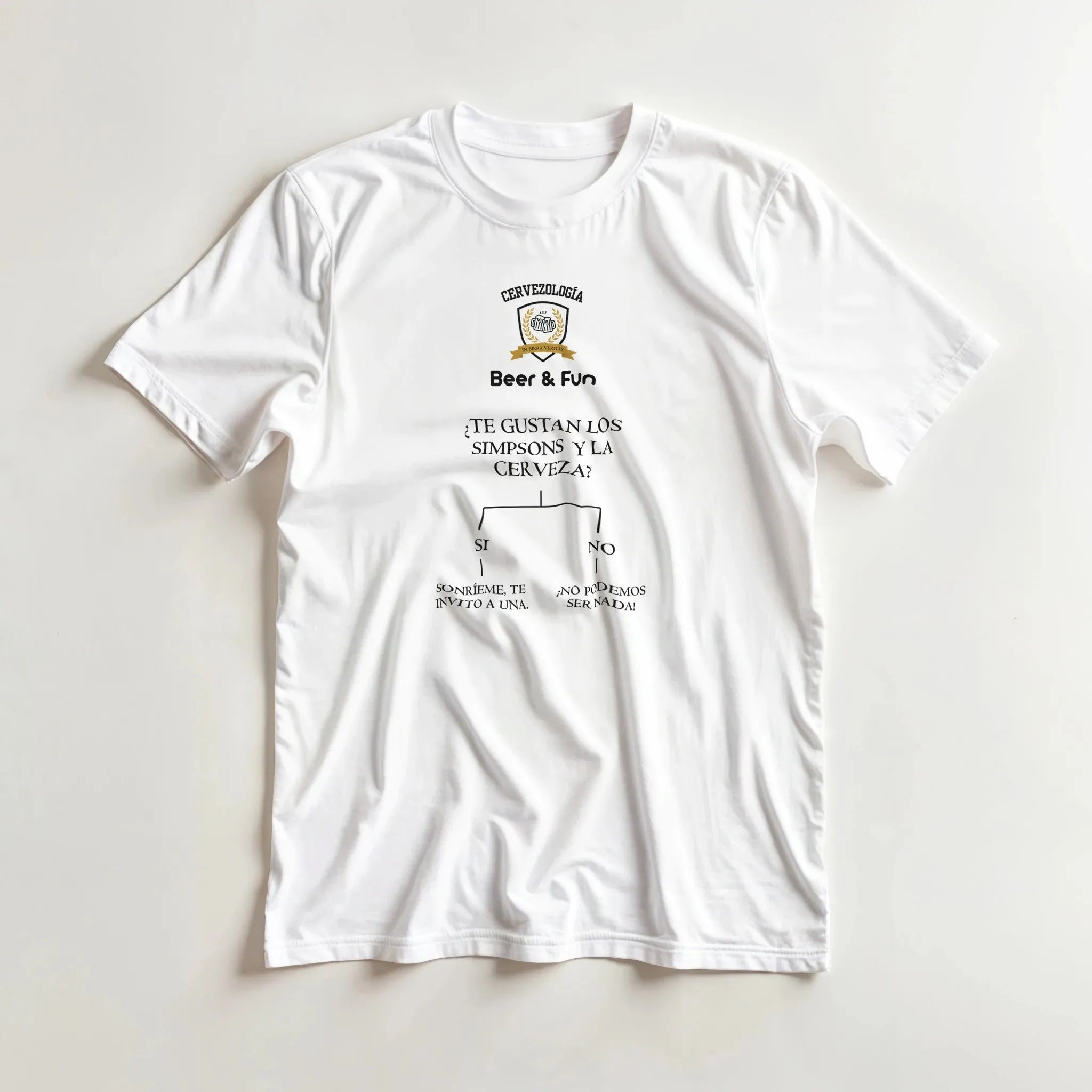 Camiseta cervecera manga corta Dilema  cervezología