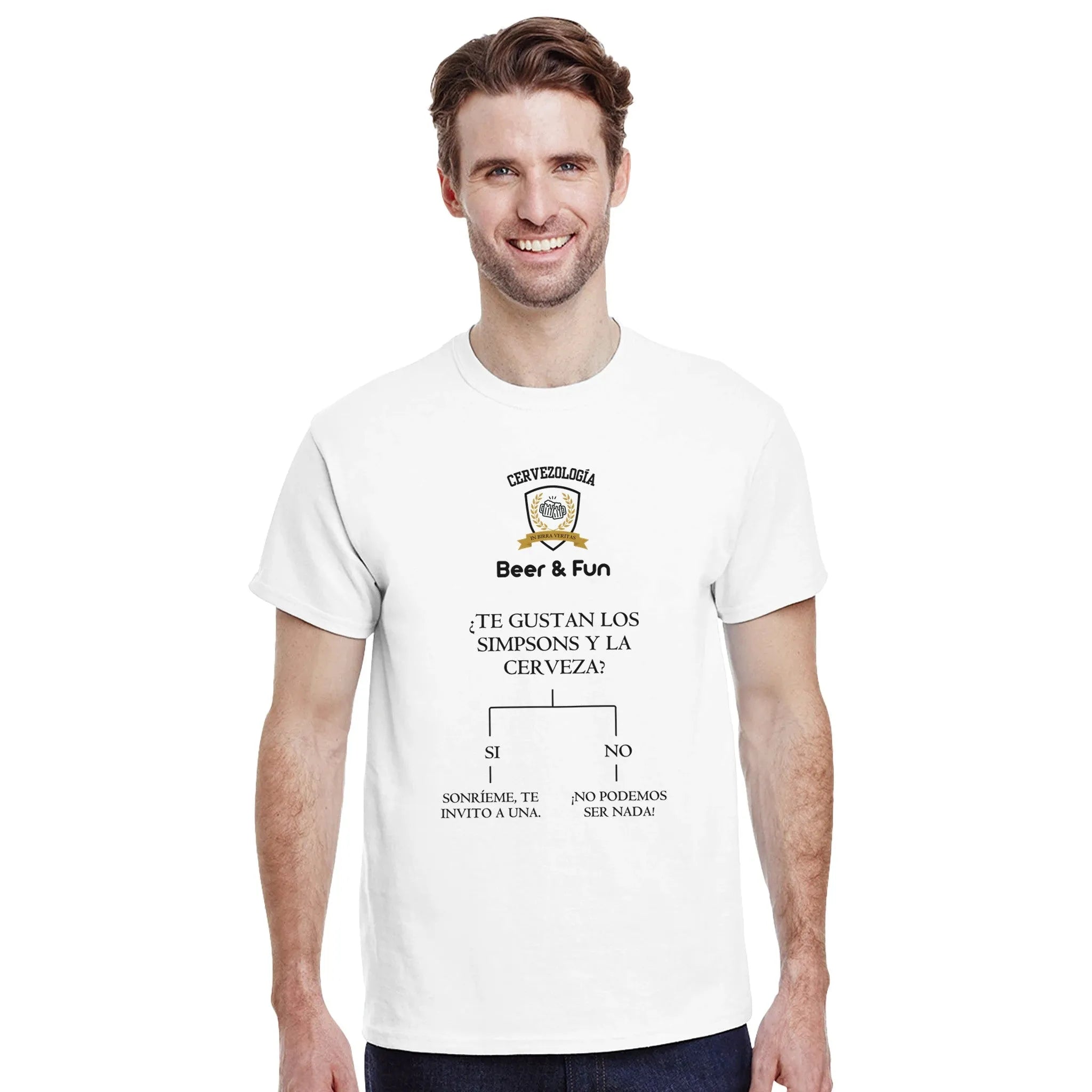 Camiseta cervecera manga corta Dilema  cervezología