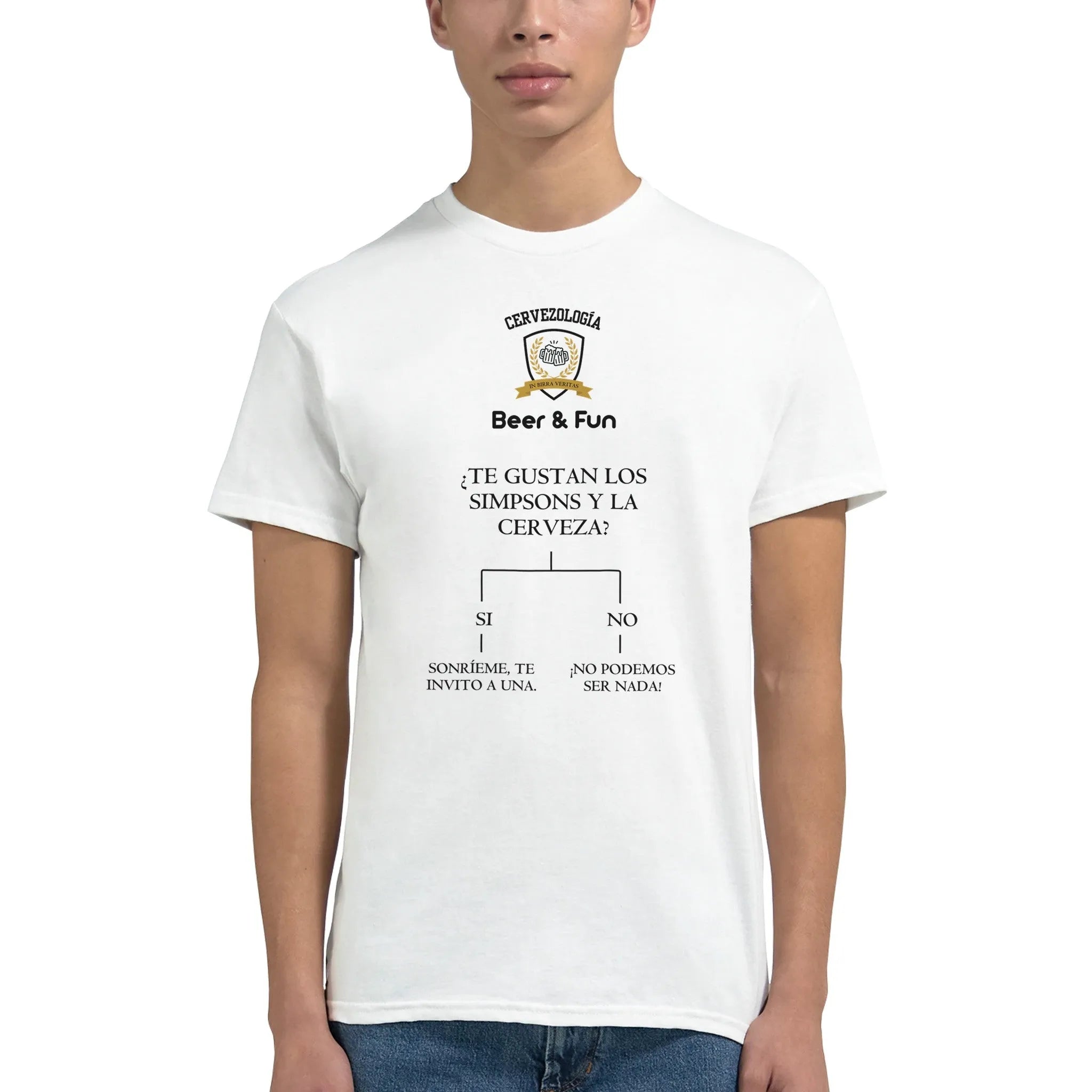 Camiseta cervecera manga corta Dilema  cervezología