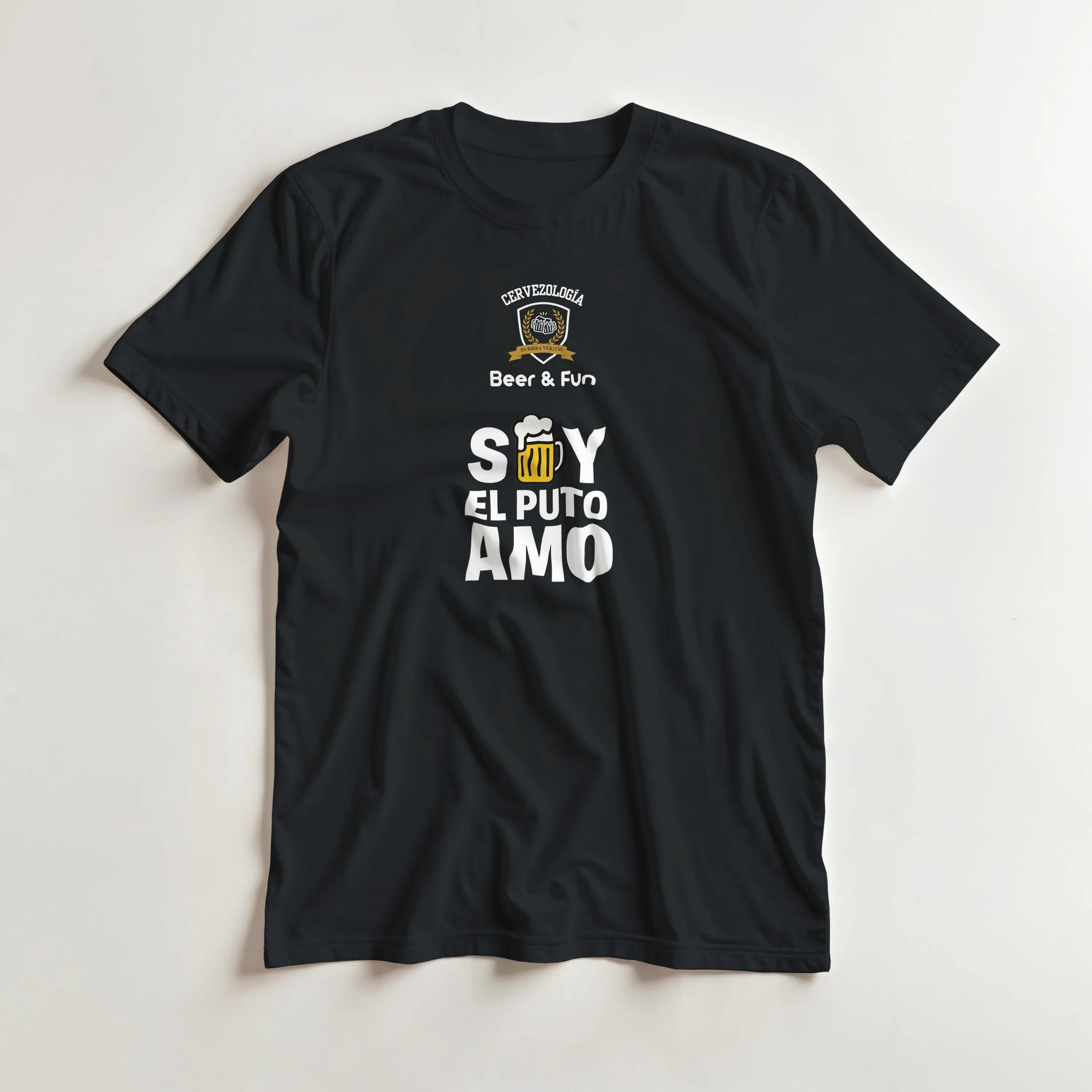 Camiseta cervecera manga corta Soy el Puto Amo  cervezología