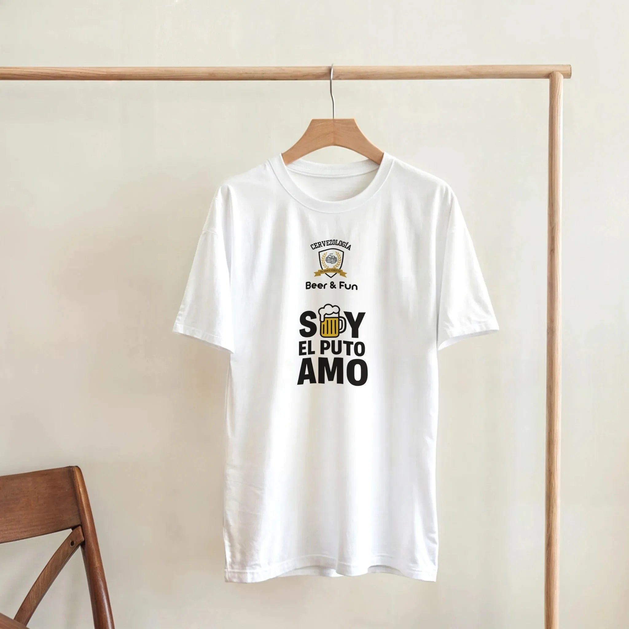 Camiseta cervecera manga corta Soy el Puto Amo  cervezología