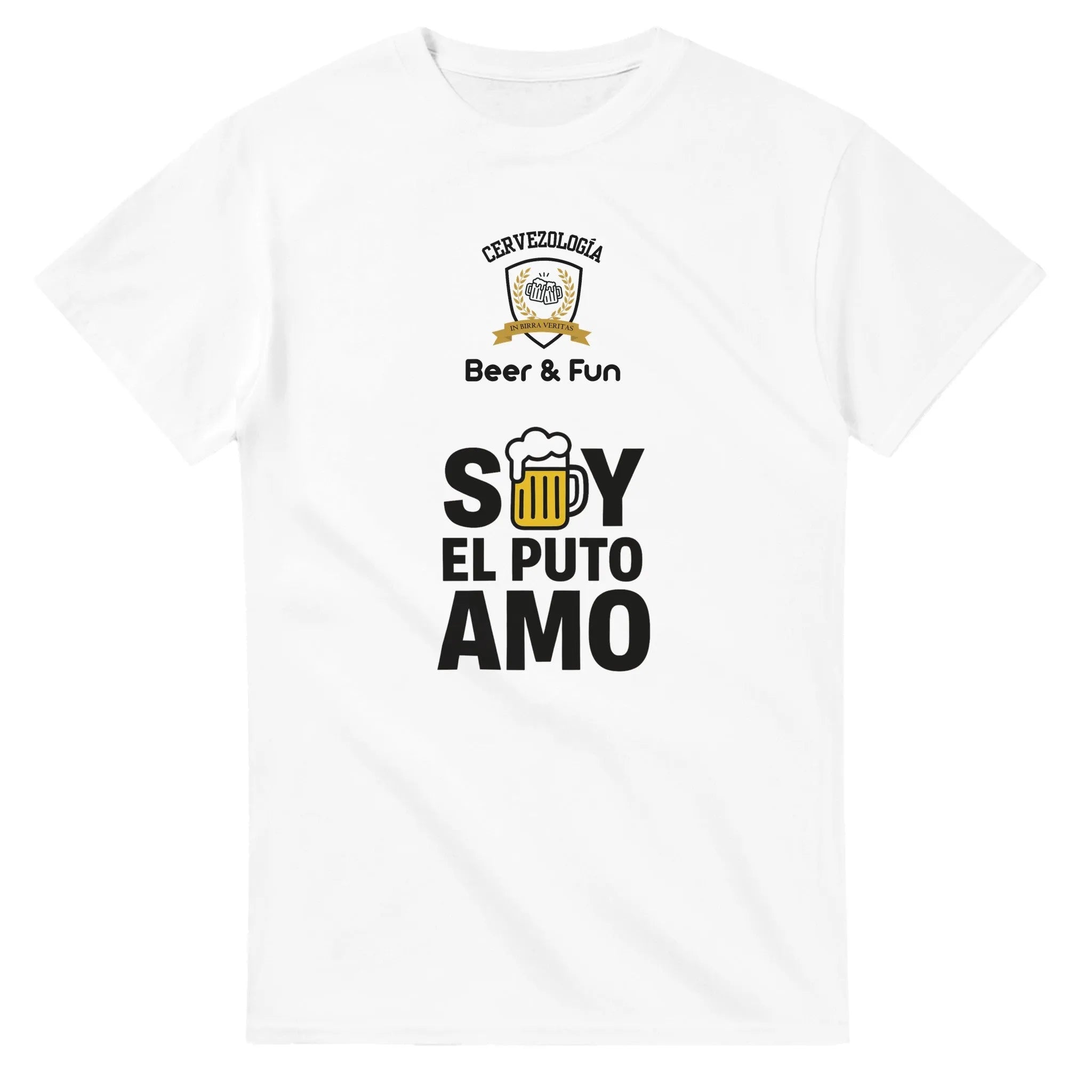 Camiseta cervecera manga corta Soy el Puto Amo  cervezología