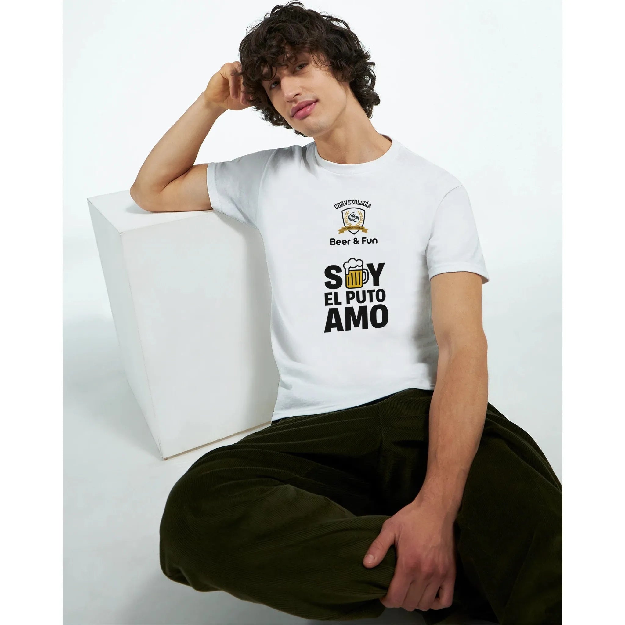 Camiseta cervecera manga corta Soy el Puto Amo  cervezología