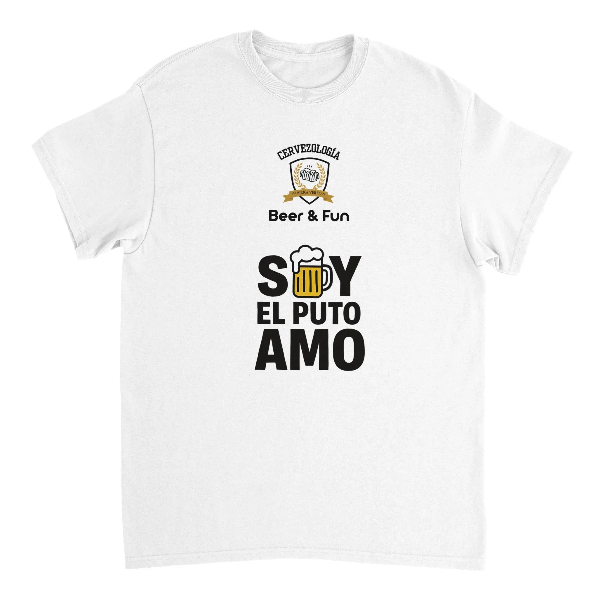 Camiseta cervecera manga corta Soy el Puto Amo  cervezología