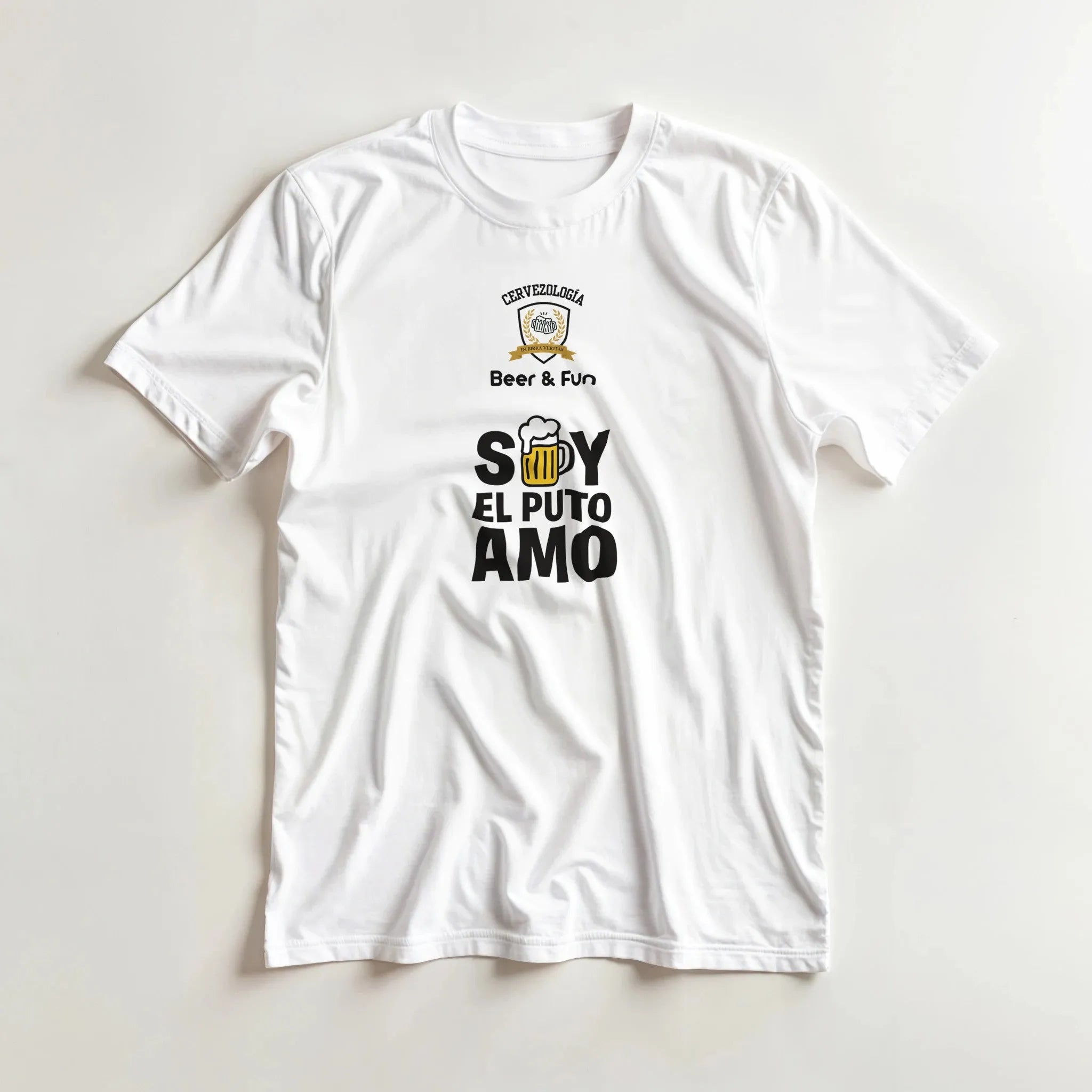 Camiseta cervecera manga corta Soy el Puto Amo  cervezología