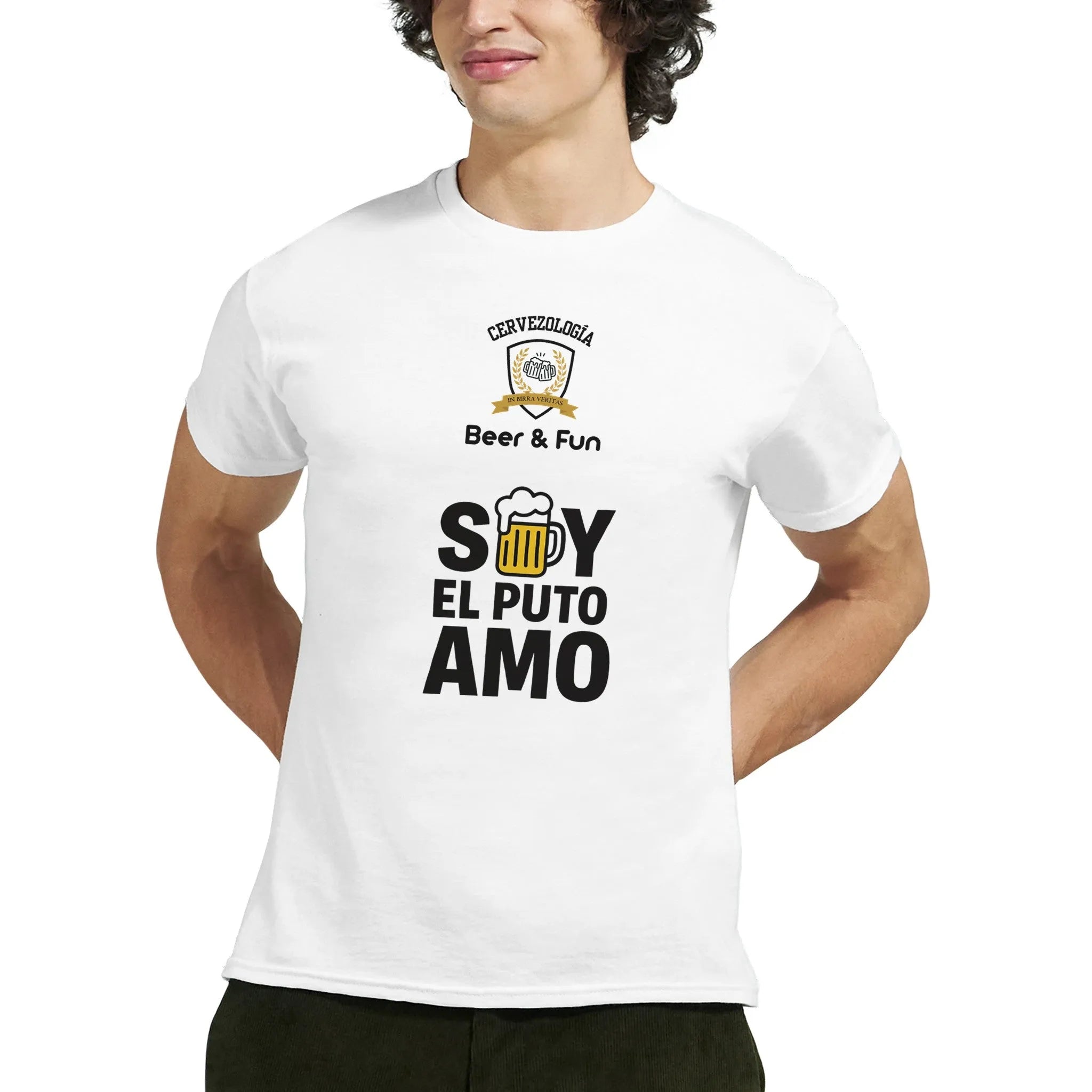 Camiseta cervecera manga corta Soy el Puto Amo  cervezología