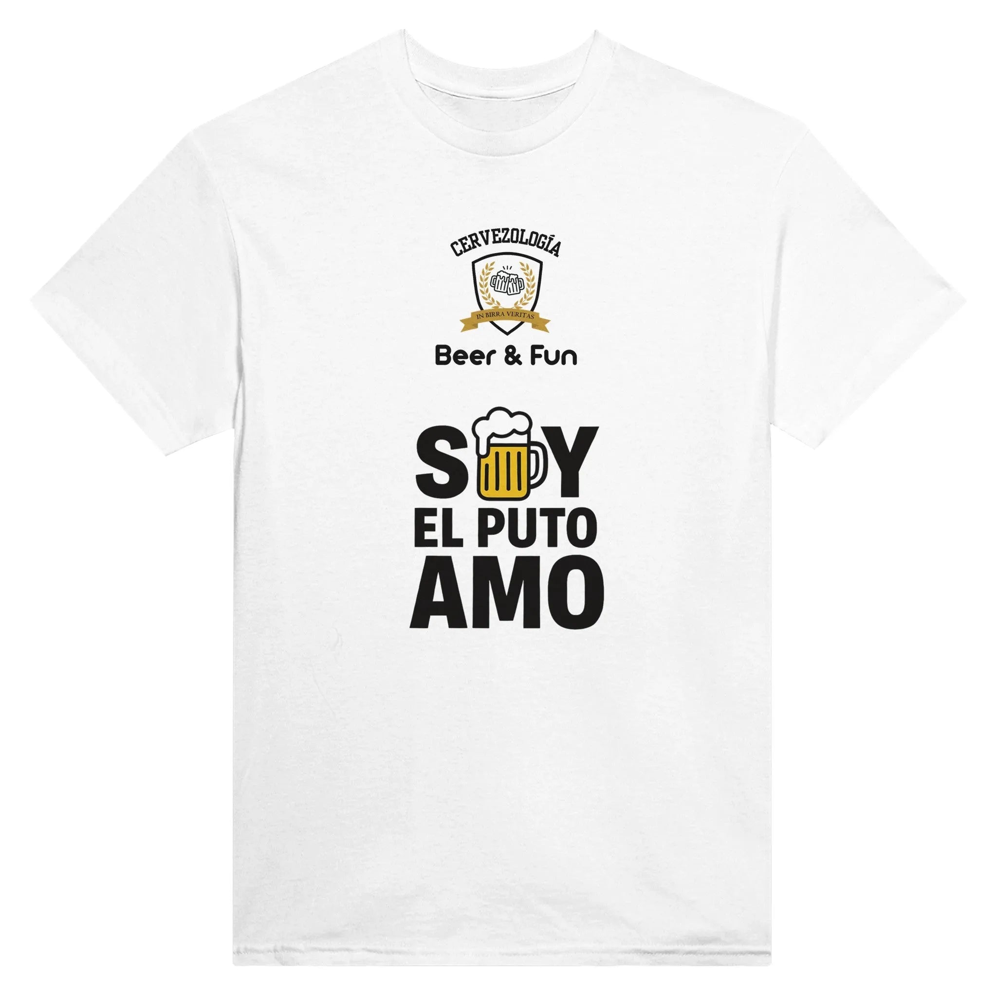 Camiseta cervecera manga corta Soy el Puto Amo  cervezología