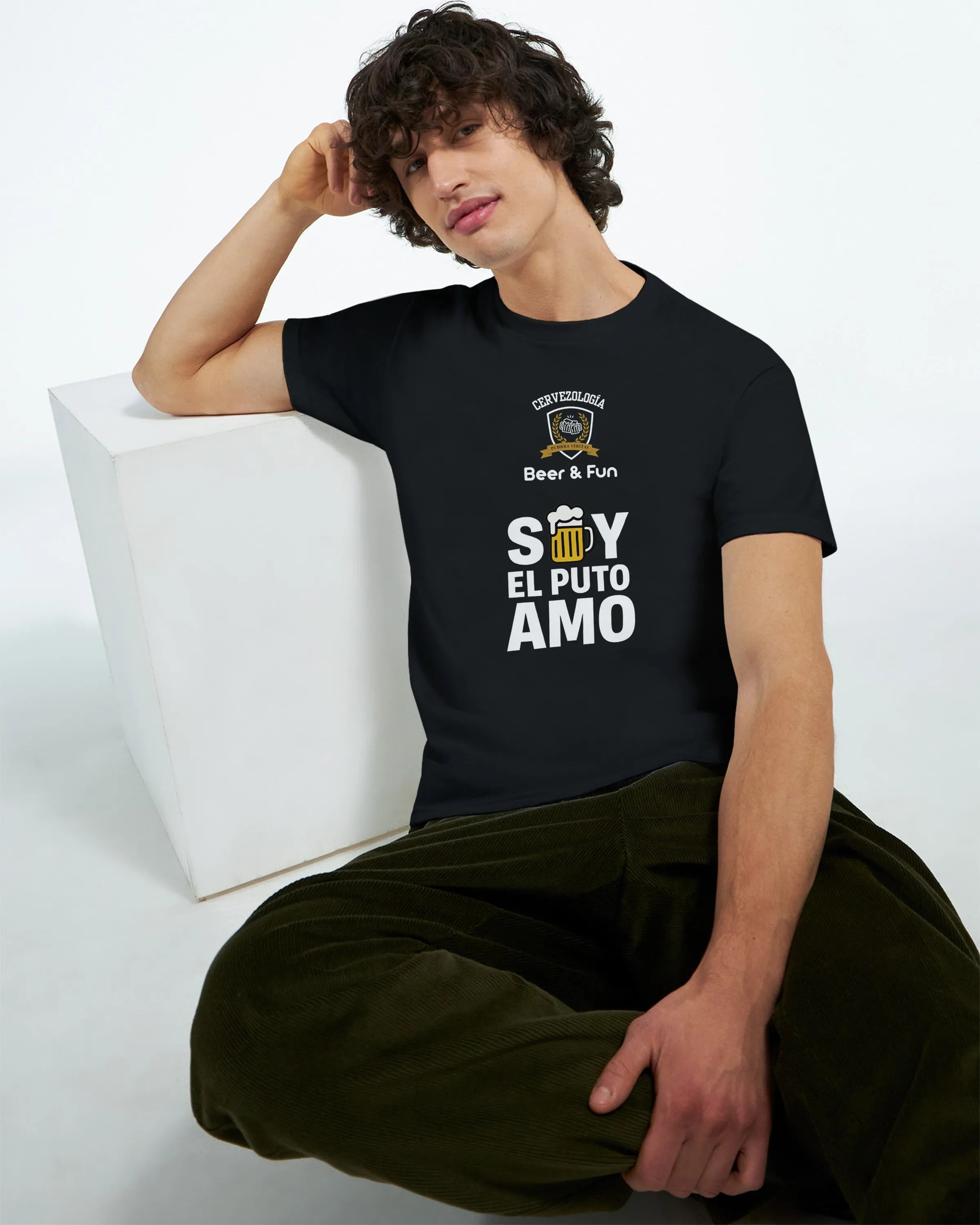 Camiseta cervecera manga corta Soy el Puto Amo  cervezología