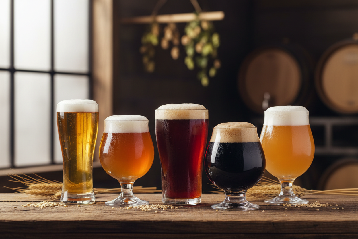Guía Completa de Estilos de Cerveza Artesanal: De la Lager a la Imperial Stout